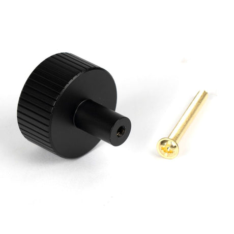 From The Anvil - Matt Black Judd Cabinet Knob - 32mm (No rose) | Sku. 50428 | Trade Door Handles.
