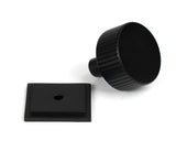 From The Anvil - Matt Black Judd Cabinet Knob - 32mm (Square) | Sku. 50429 | Trade Door Handles.