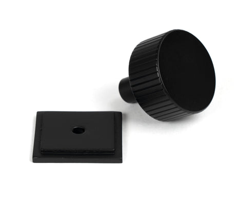 From The Anvil - Matt Black Judd Cabinet Knob - 32mm (Square) | Sku. 50429 | Trade Door Handles.