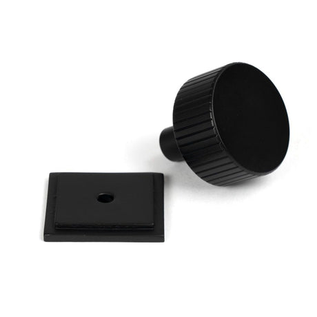 From The Anvil - Matt Black Judd Cabinet Knob - 32mm (Square) | Sku. 50429 | Trade Door Handles.