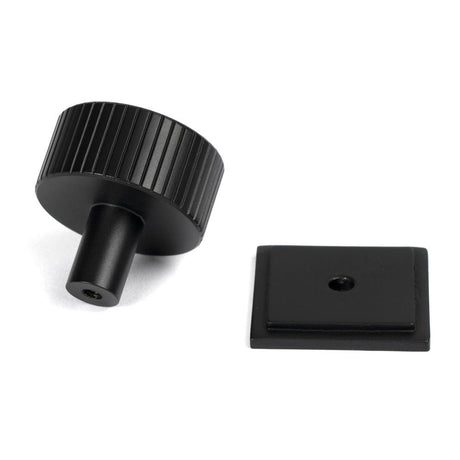 From The Anvil - Matt Black Judd Cabinet Knob - 32mm (Square) | Sku. 50429 | Trade Door Handles.