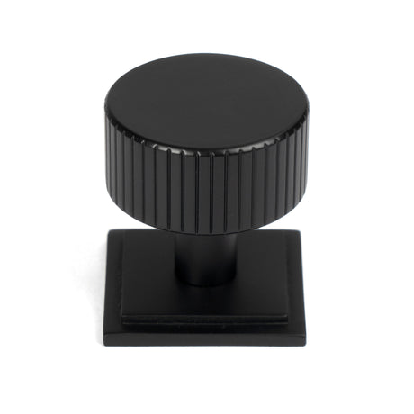 From The Anvil - Matt Black Judd Cabinet Knob - 32mm (Square) | Sku. 50429 | Trade Door Handles.
