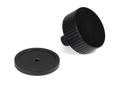 From The Anvil - Matt Black Judd Cabinet Knob - 38mm (Plain) | Sku. 50430 | Trade Door Handles.