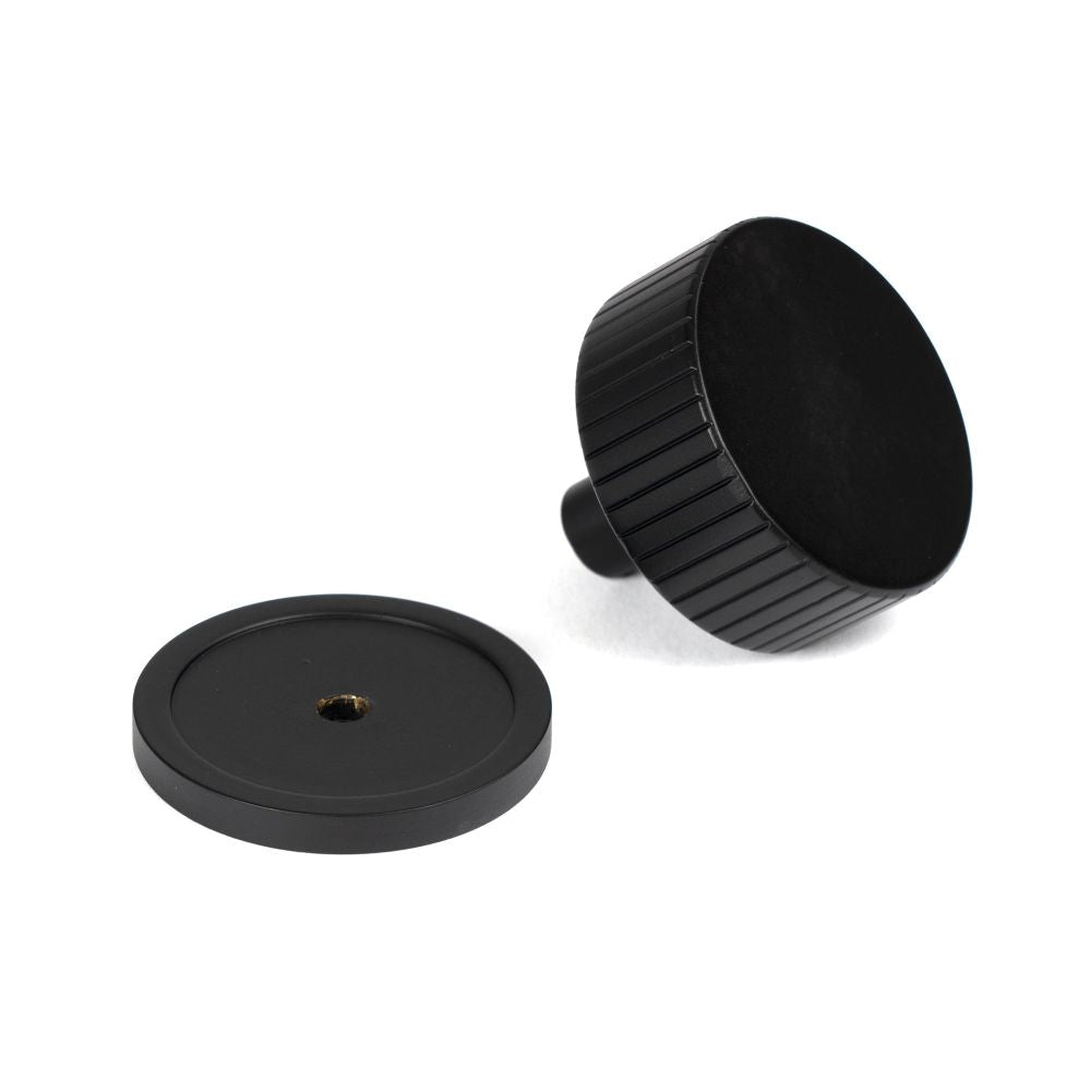 From The Anvil - Matt Black Judd Cabinet Knob - 38mm (Plain) | Sku. 50430 | Trade Door Handles.