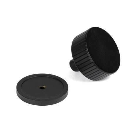 From The Anvil - Matt Black Judd Cabinet Knob - 38mm (Plain) | Sku. 50430 | Trade Door Handles.