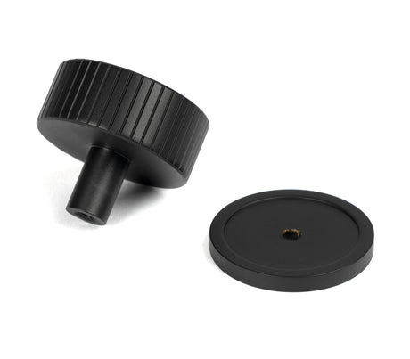 From The Anvil - Matt Black Judd Cabinet Knob - 38mm (Plain) | Sku. 50430 | Trade Door Handles.
