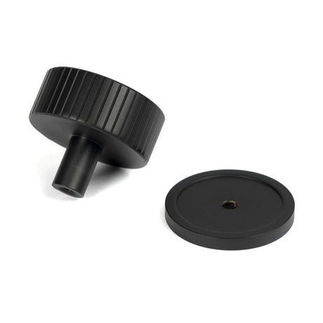 From The Anvil - Matt Black Judd Cabinet Knob - 38mm (Plain) | Sku. 50430 | Trade Door Handles.