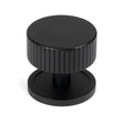 From The Anvil - Matt Black Judd Cabinet Knob - 38mm (Plain) | Sku. 50430 | Trade Door Handles.