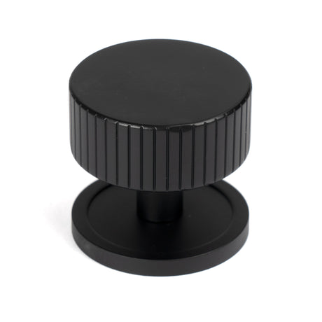 From The Anvil - Matt Black Judd Cabinet Knob - 38mm (Plain) | Sku. 50430 | Trade Door Handles.