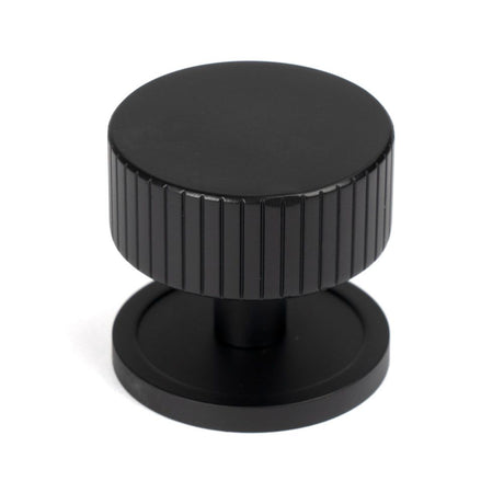 From The Anvil - Matt Black Judd Cabinet Knob - 38mm (Plain) | Sku. 50430 | Trade Door Handles.