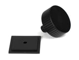 From The Anvil - Matt Black Judd Cabinet Knob - 38mm (Square) | Sku. 50432 | Trade Door Handles.