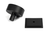 From The Anvil - Matt Black Judd Cabinet Knob - 38mm (Square) | Sku. 50432 | Trade Door Handles.
