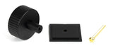 From The Anvil - Matt Black Judd Cabinet Knob - 38mm (Square) | Sku. 50432 | Trade Door Handles.