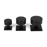 From The Anvil - Matt Black Judd Cabinet Knob - 38mm (Square) | Sku. 50432 | Trade Door Handles.