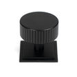 From The Anvil - Matt Black Judd Cabinet Knob - 38mm (Square) | Sku. 50432 | Trade Door Handles.
