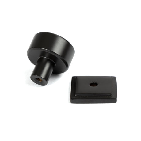 From The Anvil - Aged Bronze Kelso Cabinet Knob - 25mm (Square) | Sku. 50438 | Trade Door Handles.
