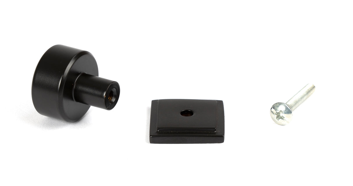 From The Anvil - Aged Bronze Kelso Cabinet Knob - 25mm (Square) | Sku. 50438 | Trade Door Handles.