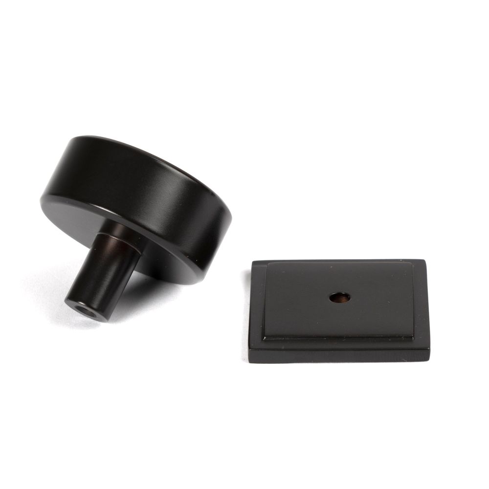 From The Anvil - Aged Bronze Kelso Cabinet Knob - 38mm (Square) | Sku. 50444 | Trade Door Handles.