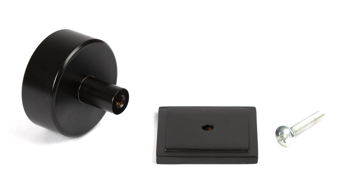 From The Anvil - Aged Bronze Kelso Cabinet Knob - 38mm (Square) | Sku. 50444 | Trade Door Handles.