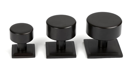 From The Anvil - Aged Bronze Kelso Cabinet Knob - 38mm (Square) | Sku. 50444 | Trade Door Handles.