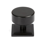 From The Anvil - Aged Bronze Kelso Cabinet Knob - 38mm (Square) | Sku. 50444 | Trade Door Handles.