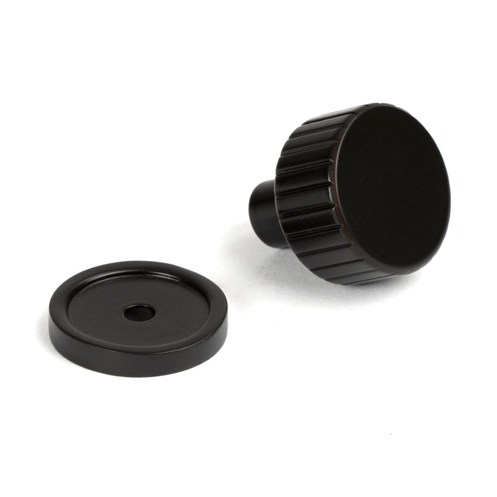 From The Anvil - Aged Bronze Judd Cabinet Knob - 25mm (Plain) | Sku. 50448 | Trade Door Handles.