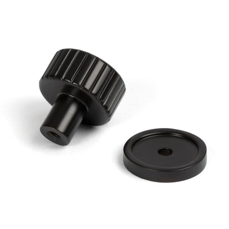 From The Anvil - Aged Bronze Judd Cabinet Knob - 25mm (Plain) | Sku. 50448 | Trade Door Handles.