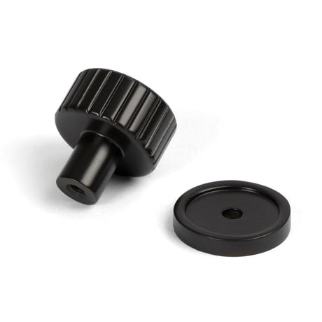From The Anvil - Aged Bronze Judd Cabinet Knob - 25mm (Plain) | Sku. 50448 | Trade Door Handles.