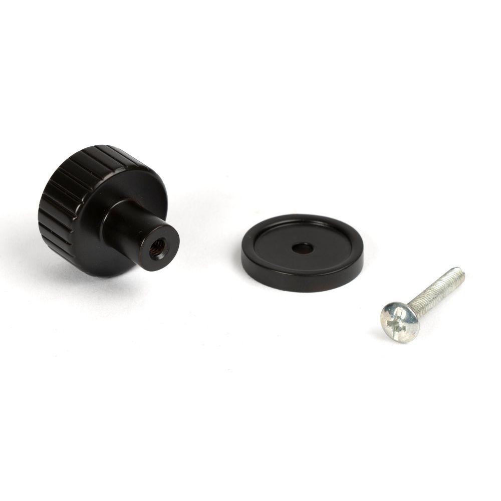 From The Anvil - Aged Bronze Judd Cabinet Knob - 25mm (Plain) | Sku. 50448 | Trade Door Handles.
