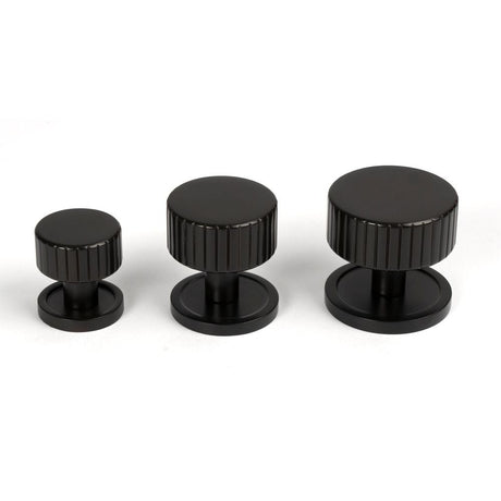 From The Anvil - Aged Bronze Judd Cabinet Knob - 25mm (Plain) | Sku. 50448 | Trade Door Handles.