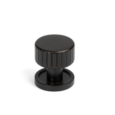 From The Anvil - Aged Bronze Judd Cabinet Knob - 25mm (Plain) | Sku. 50448 | Trade Door Handles.