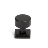 From The Anvil - Aged Bronze Judd Cabinet Knob - 25mm (Square) | Sku. 50450 | Trade Door Handles.