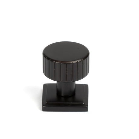 From The Anvil - Aged Bronze Judd Cabinet Knob - 25mm (Square) | Sku. 50450 | Trade Door Handles.