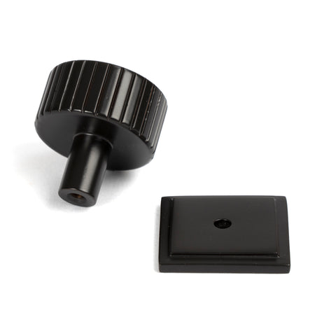 From The Anvil - Aged Bronze Judd Cabinet Knob - 32mm (Square) | Sku. 50453 | Trade Door Handles.