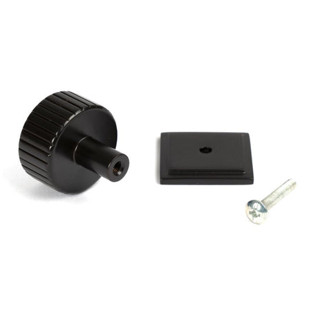 From The Anvil - Aged Bronze Judd Cabinet Knob - 32mm (Square) | Sku. 50453 | Trade Door Handles.