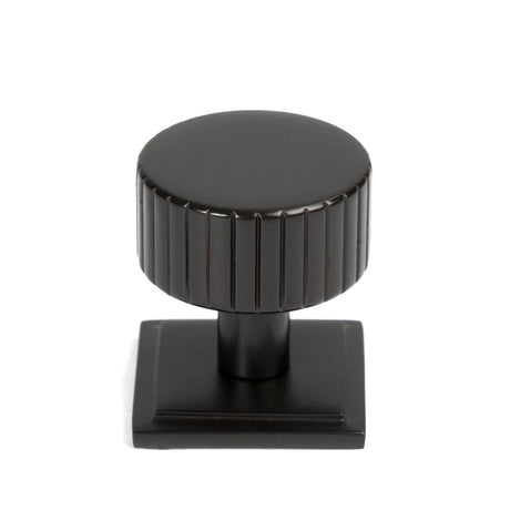 From The Anvil - Aged Bronze Judd Cabinet Knob - 32mm (Square) | Sku. 50453 | Trade Door Handles.