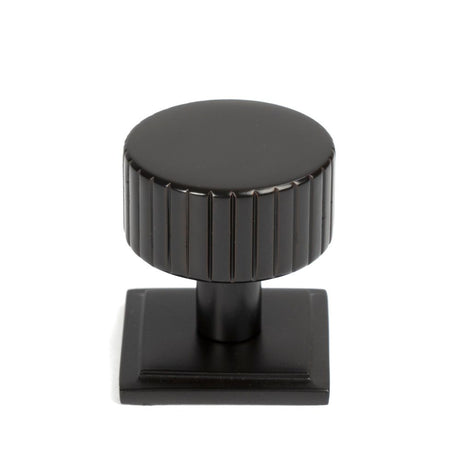 From The Anvil - Aged Bronze Judd Cabinet Knob - 32mm (Square) | Sku. 50453 | Trade Door Handles.
