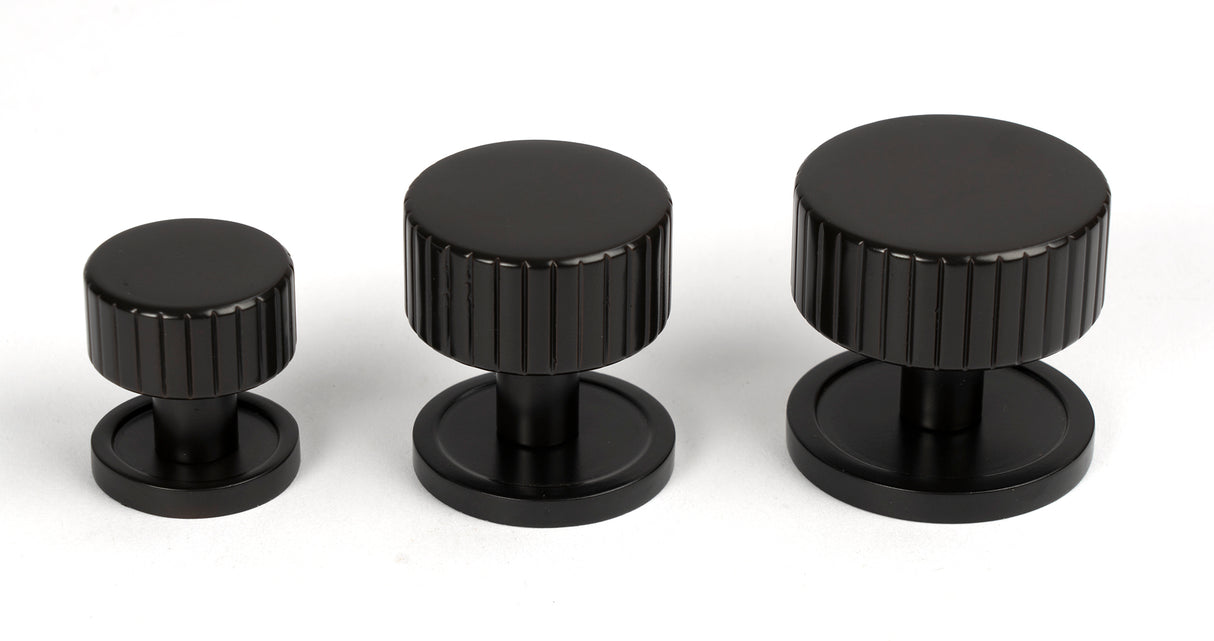 From The Anvil - Aged Bronze Judd Cabinet Knob - 38mm (Plain) | Sku. 50454 | Trade Door Handles.