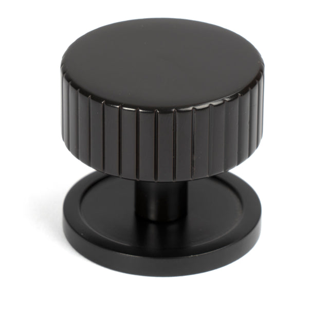 From The Anvil - Aged Bronze Judd Cabinet Knob - 38mm (Plain) | Sku. 50454 | Trade Door Handles.