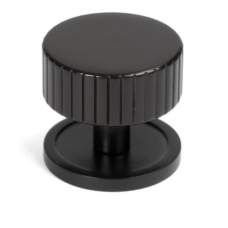 From The Anvil - Aged Bronze Judd Cabinet Knob - 38mm (Plain) | Sku. 50454 | Trade Door Handles.