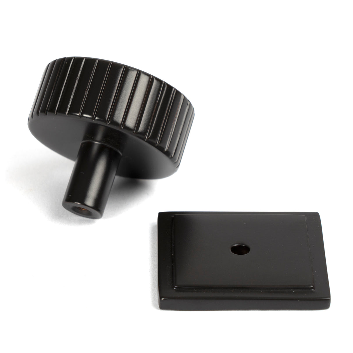 From The Anvil - Aged Bronze Judd Cabinet Knob - 38mm (Square) | Sku. 50456 | Trade Door Handles.