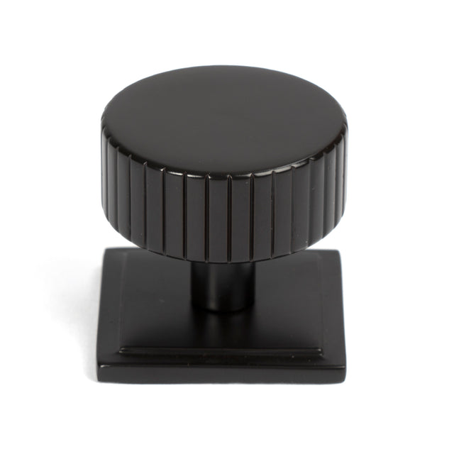 From The Anvil - Aged Bronze Judd Cabinet Knob - 38mm (Square) | Sku. 50456 | Trade Door Handles.
