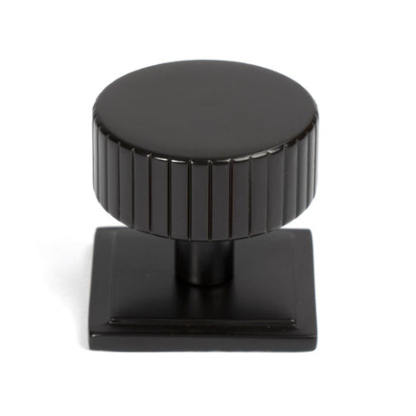 From The Anvil - Aged Bronze Judd Cabinet Knob - 38mm (Square) | Sku. 50456 | Trade Door Handles.