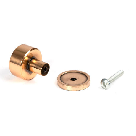 From The Anvil - Polished Bronze Kelso Cabinet Knob - 25mm (Plain) | Sku. 50460 | Trade Door Handles.