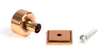 From The Anvil - Polished Bronze Kelso Cabinet Knob - 25mm (Square) | Sku. 50462 | Trade Door Handles.