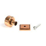 From The Anvil - Polished Bronze Kelso Cabinet Knob - 25mm (Square) | Sku. 50462 | Trade Door Handles.