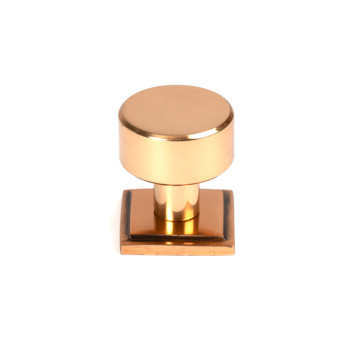 From The Anvil - Polished Bronze Kelso Cabinet Knob - 25mm (Square) | Sku. 50462 | Trade Door Handles.