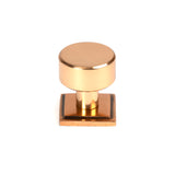 From The Anvil - Polished Bronze Kelso Cabinet Knob - 25mm (Square) | Sku. 50462 | Trade Door Handles.
