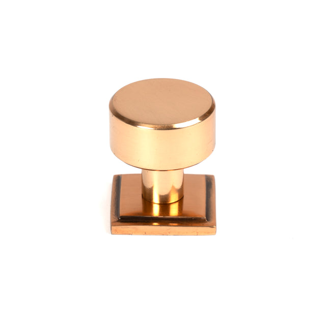 From The Anvil - Polished Bronze Kelso Cabinet Knob - 25mm (Square) | Sku. 50462 | Trade Door Handles.