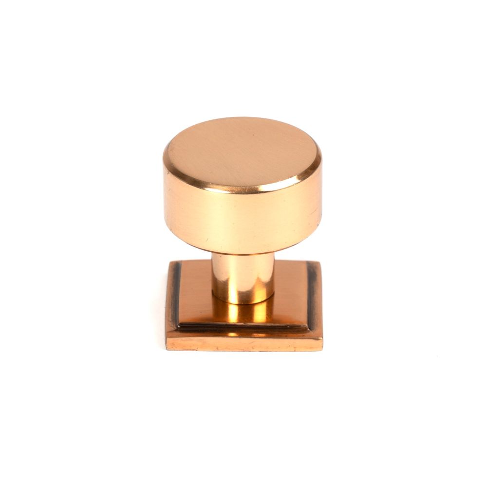 From The Anvil - Polished Bronze Kelso Cabinet Knob - 25mm (Square) | Sku. 50462 | Trade Door Handles.